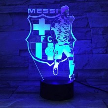 Messi 3D fodbold lampe - 3D lamper - 1