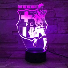 Messi 3D fodbold lampe - 3D lamper - 3