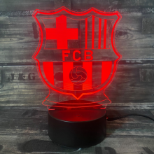 FC Barcelona 3D fodbold lampe