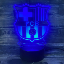 FC Barcelona 3D fodbold lampe - 3D lamper - 4