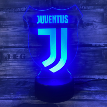 Juventus 3D fodbold lampe - 3D lamper - 3