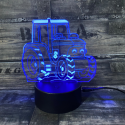 3D traktor lampe - 3D lamper - 2