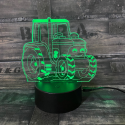 3D traktor lampe - 3D lamper - 3