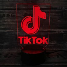 TikTok 3D lampe - 3D lamper - 3