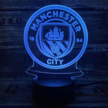 Manchester City 3D lampe - 3D lamper - 1
