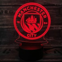 Manchester City 3D lampe - 3D lamper - 3