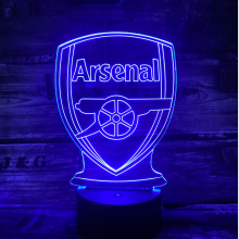 Arsenal 3D lampe - Lampen til enhver Arsenal fan - 3D lamper - 1