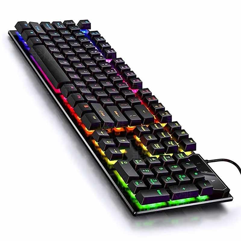 Gaveide? Giv din gamer-ven den ultimative gave med dette RGB gaming-tastatur - oplev farverige lys og hurtig responsivitet