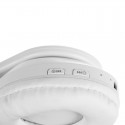 Høretelefoner med katteører og LED lys - Hvid - 3