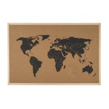 World  map  opslagstavle