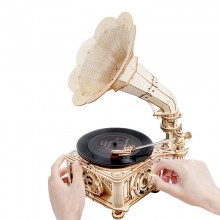 3D elektrisk grammofon puslespil fra Rokr™ - 3