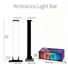 Smart musikstyret LED gamer lamper - 2 stk - 7