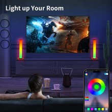 Smart musikstyret LED gamer lamper - 2 stk - 8