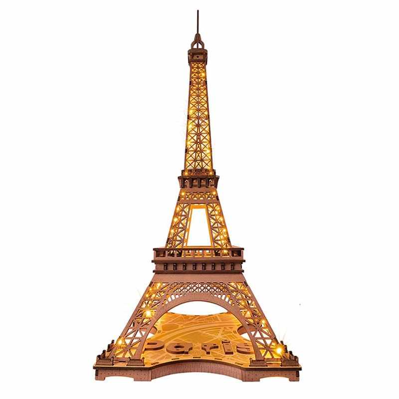 Billede af 3D Eiffeltårn lampe som puslespil fra Rokrâ¢