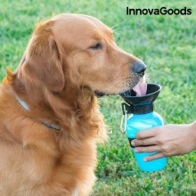Vandflaske  med  skål  til  hunde