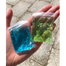 Slime  blå  og  grøn