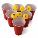 Beer  Pong  bolde  med  emojis  -  6  stk - Drukspil - 3