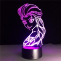 Elsa  fra  Frozen  3D  lampe - 3D lamper - 1