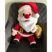 Hånddukke  –  julemand  med  guldpose - JuleGadgets - 5
