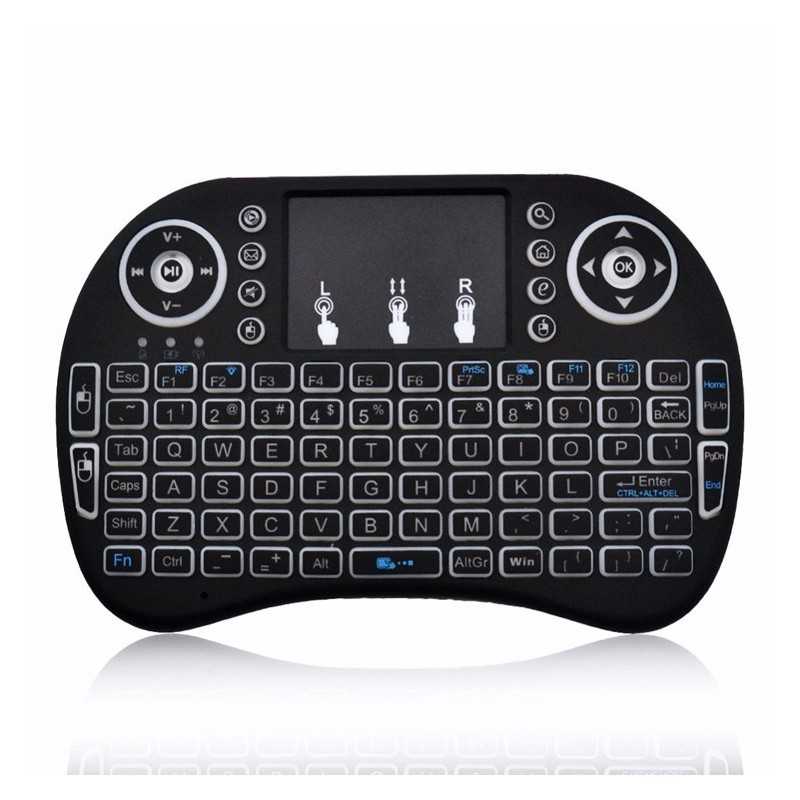 Gaveide? Mini Multifunktionelt Trådløst Tastatur med Touchpad - Perfekt til Smart TV, Computer og Android TV Box