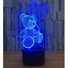 3D  bamse  lampe - 3D lamper - 4