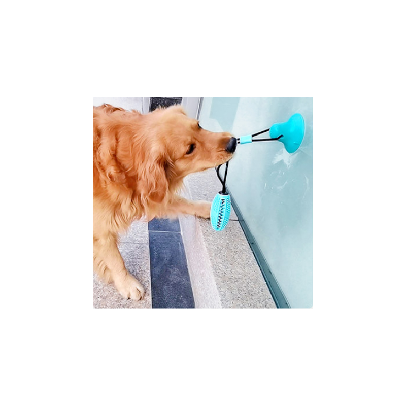Aktivitetsbold  med  sugekop  til  hunde