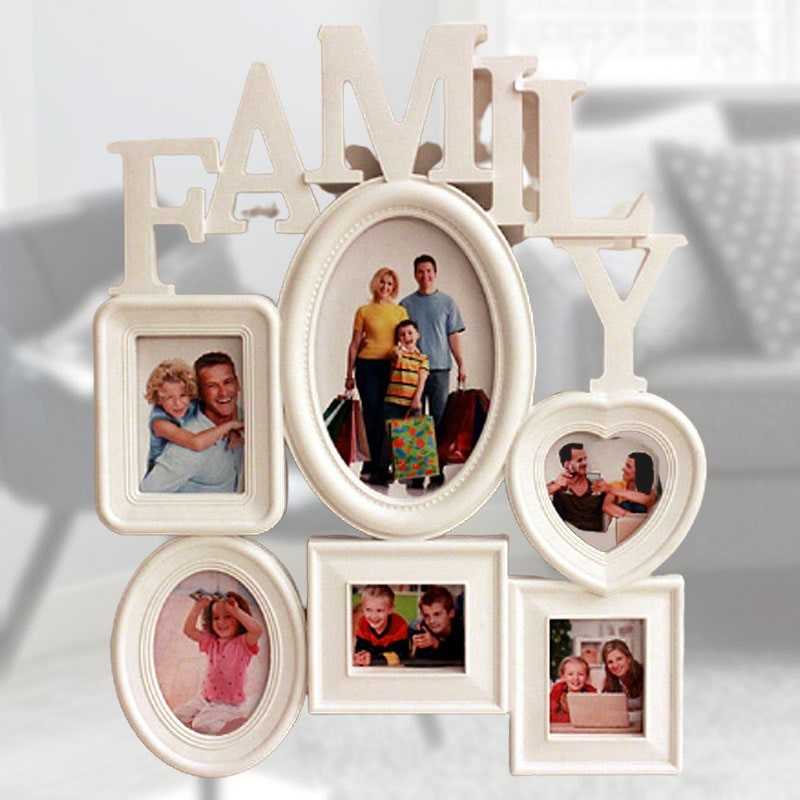 Collage ramme til familiebilleder