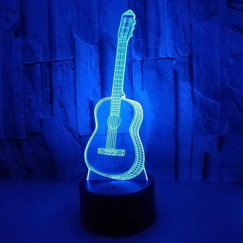 Billede af 3D Guitar lampe
