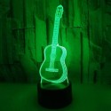 3D Guitar lampe - 3D lamper - 5