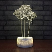 3D Rose lampe - 3D lamper - 2