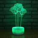 3D Rose lampe - 3D lamper - 4