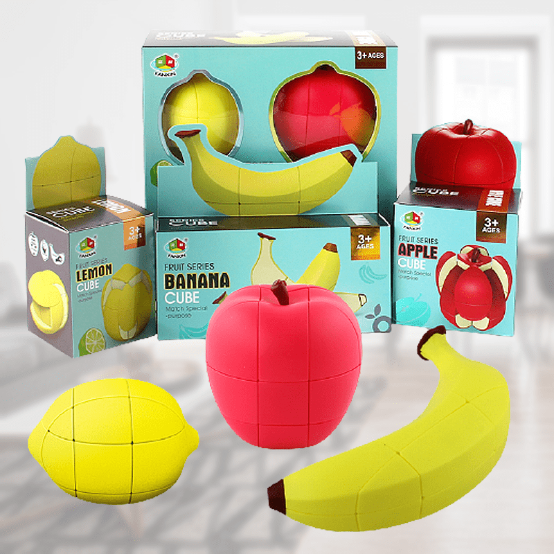 Fruit Cube IQ legetøj – 3 stk