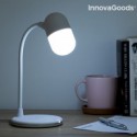Hvid  LED-lampe  med  højtaler  og  trådløs  oplader - Julegave til bedsteforældre - 4