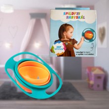 Gyro bowl spildfri spiseskål til børn