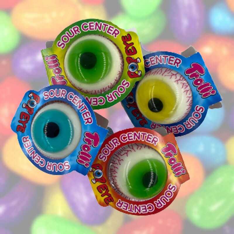 Gaveide? Trolli Pop Eye ball - Den ultimative sjove gaveidé med imponerende realistisk look og unik smag