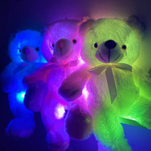 Bamse  med  LED-lys  -  50  cm - Julegave til veninde - 3