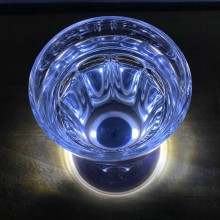 Coasters/glasbrikker med LED lys, 10 cm - Festartikler - 9