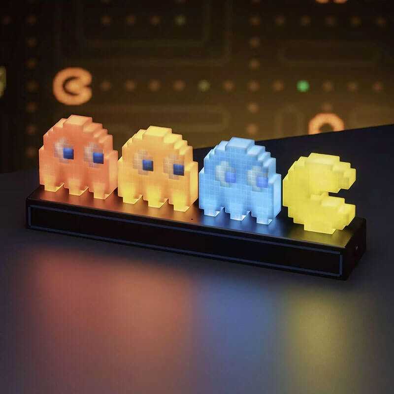 Gaveide? Pac-Man LED lampe med lyd sensor er en fantastisk gaveide til gamere og retro fans