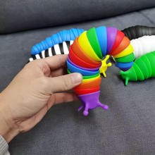 3D Fidget slug/snegl til sansestimulering - Fidget legetøj og pop spil - 4