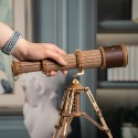 3D puslespil kikkert i træ - Rokr™ style teleskop - 3D puslespil - 2