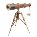 3D puslespil kikkert i træ - Rokr™ style teleskop - 3D puslespil - 1