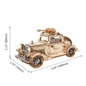 3D bil puslespil | Rolife retro 3D bil fra Rokr™ - 3D puslespil - 2