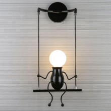 Mr. Lamp væglampe - mand på gynge - Lamper - 4