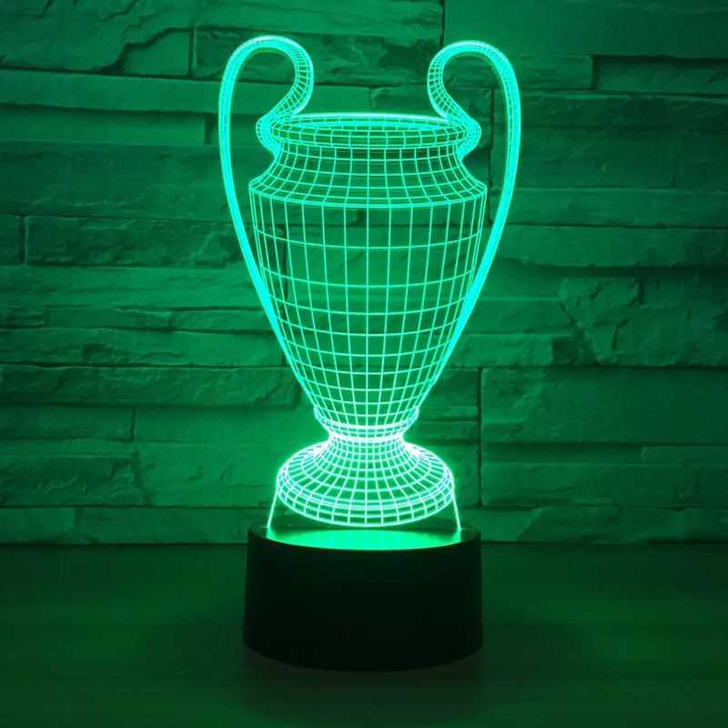 Billede af 3D lampe fodbold pokal