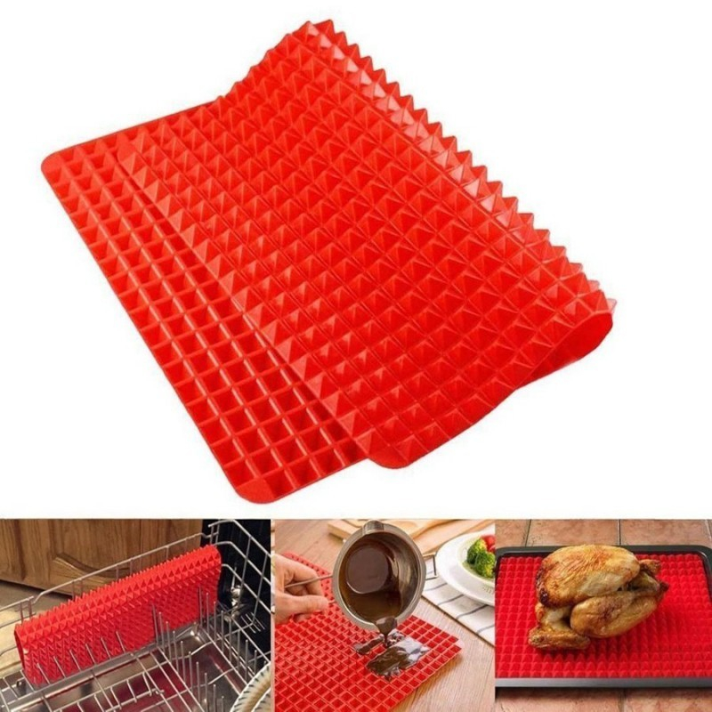 Silikone bagemåtte – pyramid non-stick