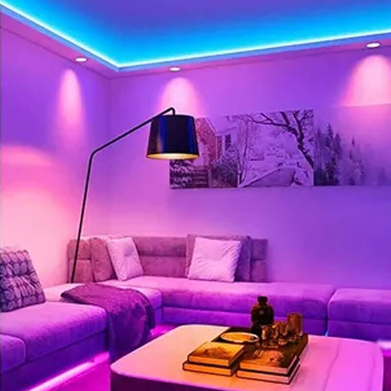 Led Strip Lyskæde 5m Med Nye Funktioner Rgbic
