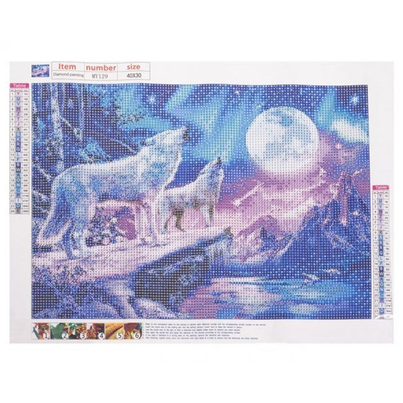 Ulve 5D Diamond paint - 40 x 30 cm