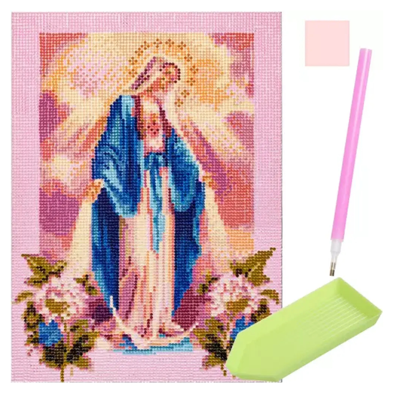 Jomfru Maria 5D Diamond paint - 30 x 40 cm