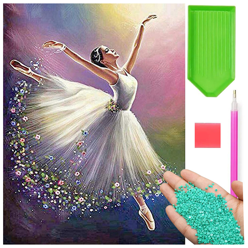 Ballerina 5D Diamond paint - 30 x 40 cm