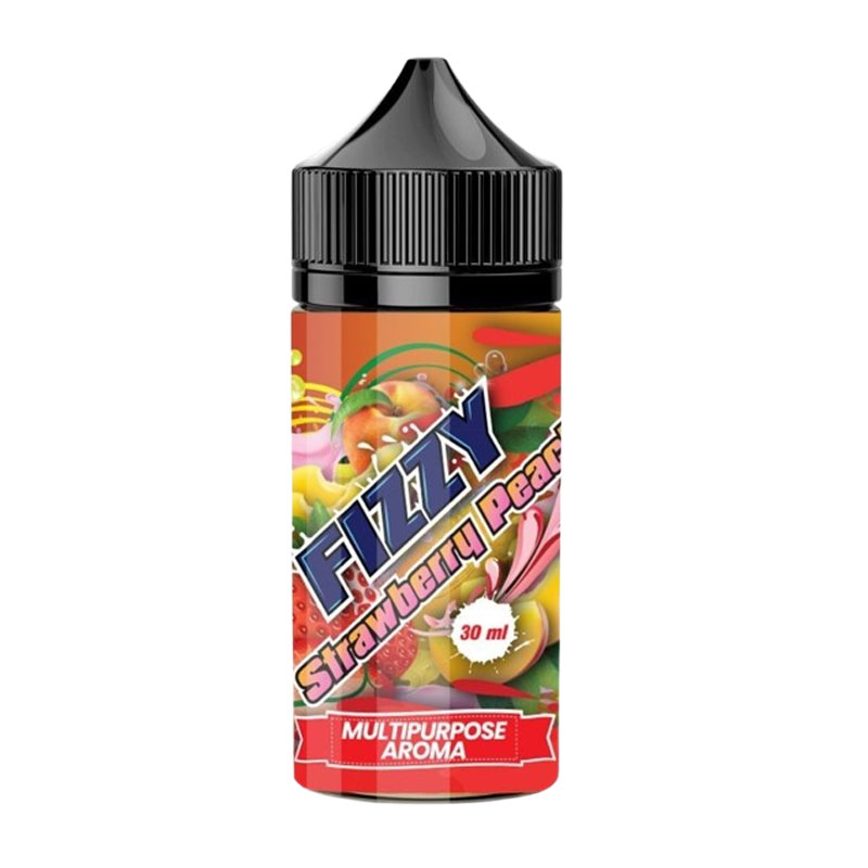 Fizzy strawberry peach aroma væske - 30 ml